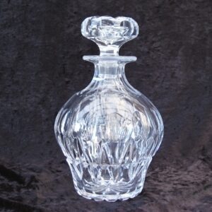Vintage Tudor Lead Crystal Decanter Beautiful Design Bulbous Shape