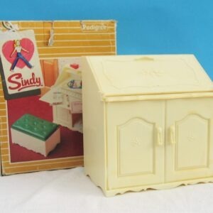 Vintage Boxed Sindy Writing Bureau with Ottoman and Some Accessories 1980s