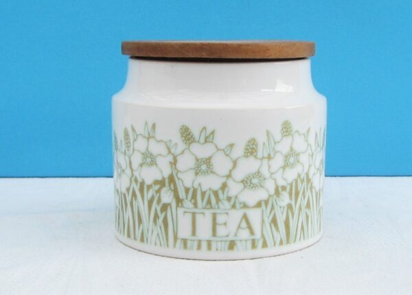 Vintage Hornsea Fleur Lidded Tea Storage Canister Jar Pot 1970s