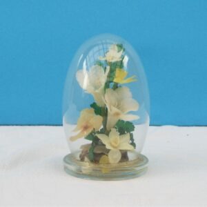 Vintage Captive Garden Curzon Real Spring Flowers Glass Dome 70s 80s