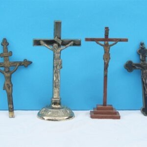 Vintage Religious Kitsch Crucifix Jesus on Cross Statues- Choose from 4