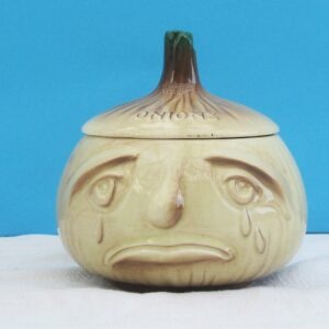 Vintage Sylvac 4756 Pickled Onion Ugly Face Pot Crying 1970s Kitsch