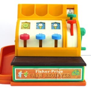 Vintage Fisher Price Toys Cash Register Till Pretend Play 70s 80s