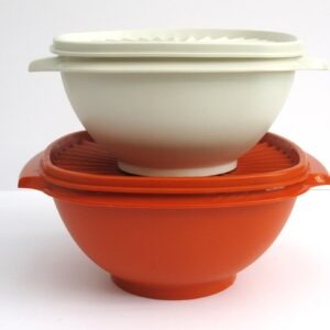 Vintage Tupperware Harvest Servalier Storage Bowls 70s 80s - Choose from Orange or White