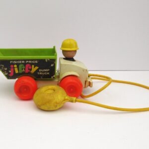 Vintage Fisher Price Jiffy Dump Truck Toy Pump Action 1970s