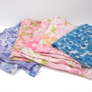 Vintage Flower Power Nylon Pillowcases 1970s - Choose Your Item