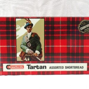 Vintage Crawfords Tartan Assorted Shortbread Tin Red Scotsman 60s 70s