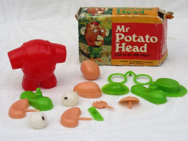 Vintage Original Mr Potato Head Toy Parts Only for Real Veg 60s 70s