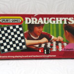 Vintage Classic Draughts Board Game Complete 1983 Spears Games 80s