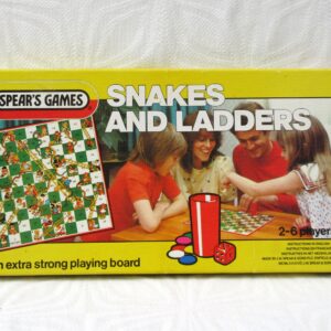 Vintage Classic Snakes And Ladders Board Game Spears Games 1980s