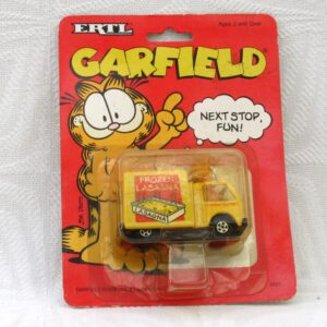 Vintage Collectable Ertl Garfield Die Cast Frozen Lasagne Van New on Card 1990