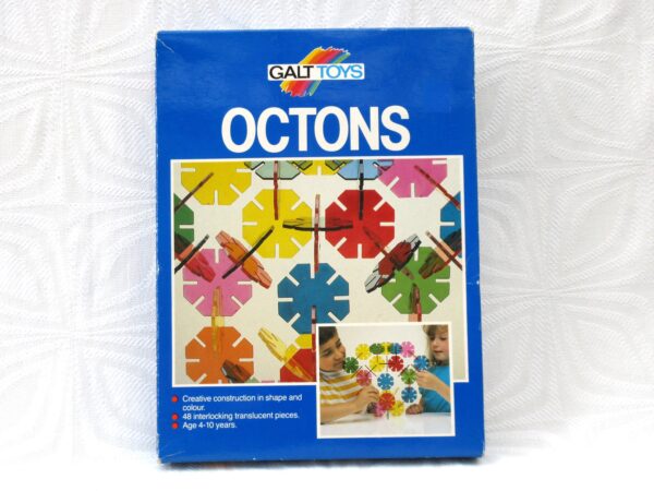 Vintage Galt Toys Octons Creative Construction Toy Coloured Perspex 1980s
