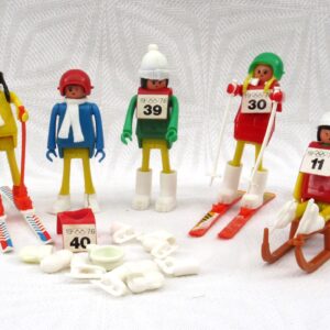 Vintage Play Big Like Playmobil W Germany Winter Olympics 1976 Bundle 70s Toys