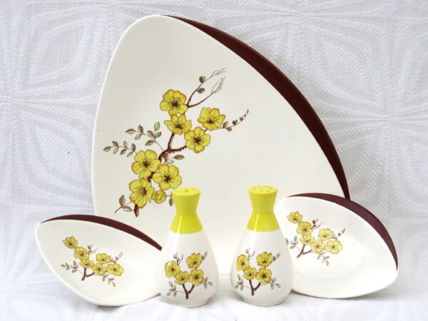 Vintage Carlton Ware Mimosa Collectable Ceramics Yellow Brown 1950s - Choose Item