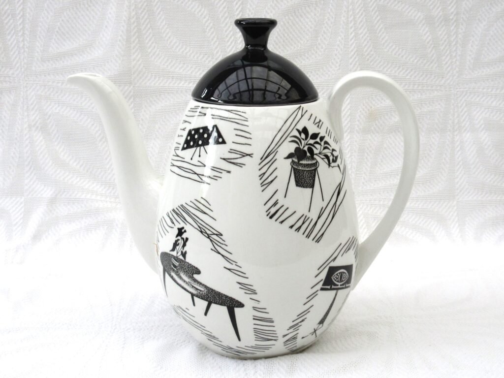 Vintage Ridgway Homemaker Metro Coffee Pot Woolworths MCM 50s 60s