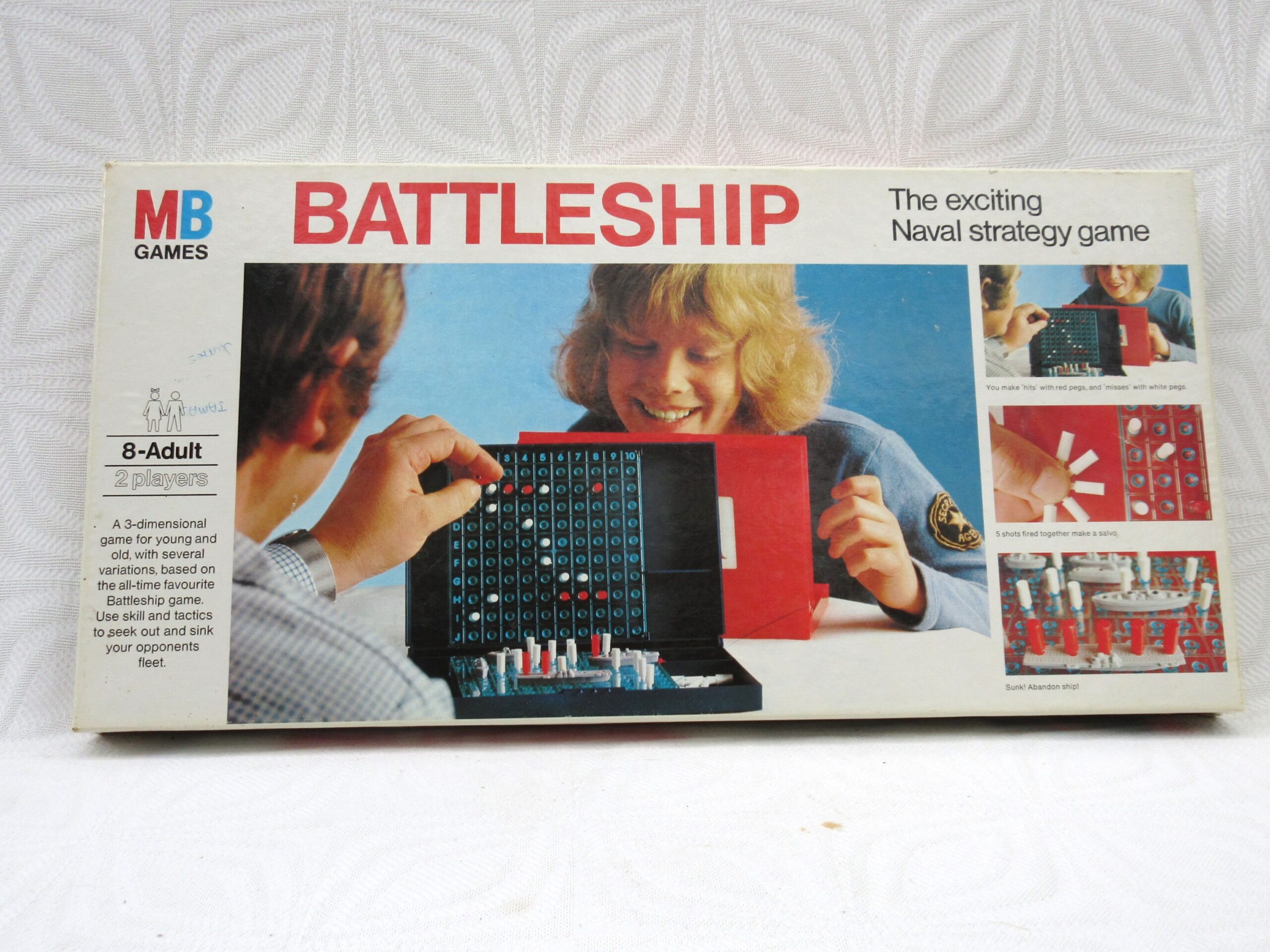 Vintage Battleship Naval Strategy Game MB Games 1975 Mostly Complete 70s