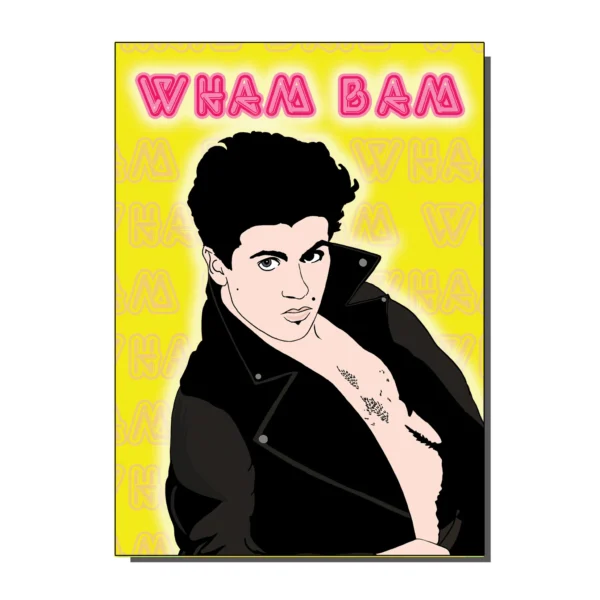 Wham Bam Greetings Card 80s from Bite Your Granny