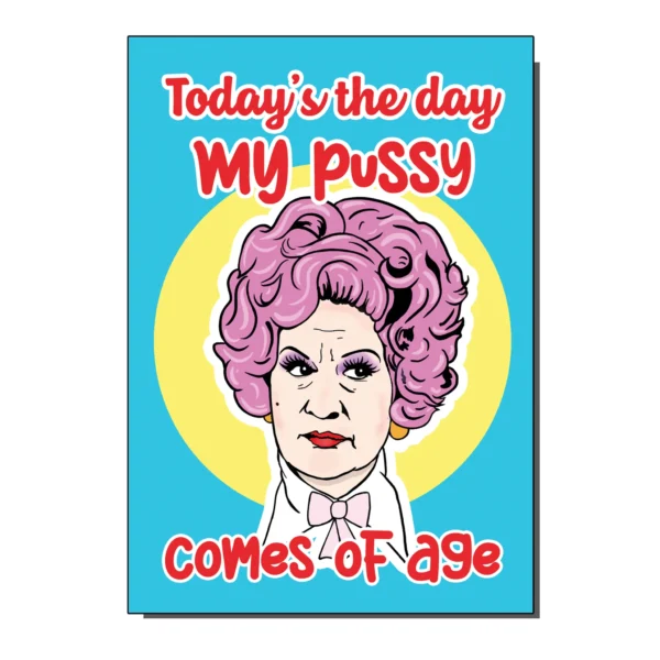 Mrs Slocome Are You Being Served Greetings Card from Bite Your Granny