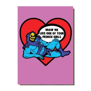 80s Skeletor Titanic Inspired Greetings Card Greetings Card from Bite Your Granny