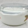 Vintage English Pyrex Pesca Peach Large Casserole Dish with Lid 1980s - Image 2