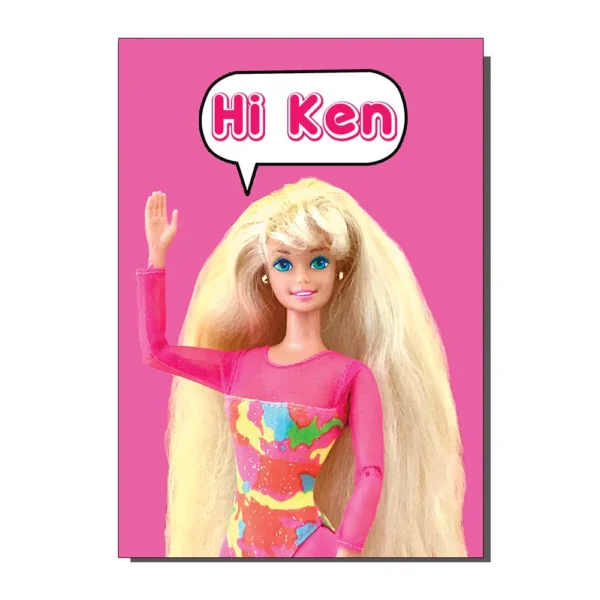 Vintage Barbie Hi Ken Greetings Card from Bite Your Granny