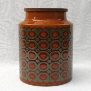 Vintage Hornsea Pottery Bronte Flour Jar Brown Storage Container 1970s Photo