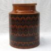 Vintage Hornsea Pottery Heirloom Flour Jar Brown Storage Container 1970s - Image 2