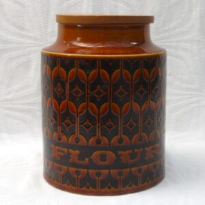 Vintage Hornsea Pottery Heirloom Large Flour Jar Storage Container 1970s Photo