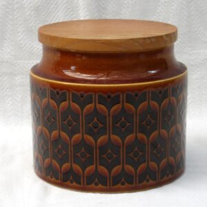 Vintage Hornsea Pottery Heirloom Small Jar Brown Storage Container 1970s Photo