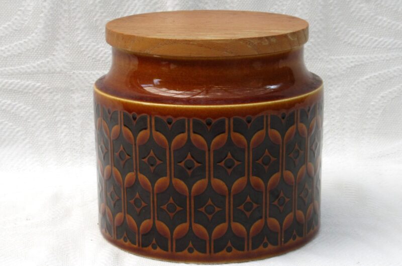 Vintage Hornsea Pottery Heirloom Small Jar Brown Storage Container 1970s Photo