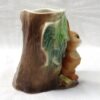 Vintage Hornsea Pottery Fauna Double Bud Vase 25 Mould Rabbit Tree 1960s - Image 2