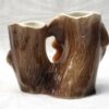 Vintage Hornsea Pottery Fauna Double Bud Vase 25 Mould Rabbit Tree 1960s - Image 3
