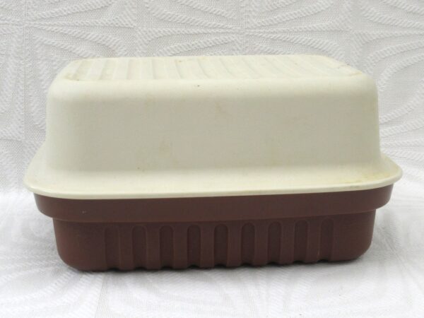 Vintage Tupperware Cream Cracker Storage Container Bread Keeper 70s 80s Image