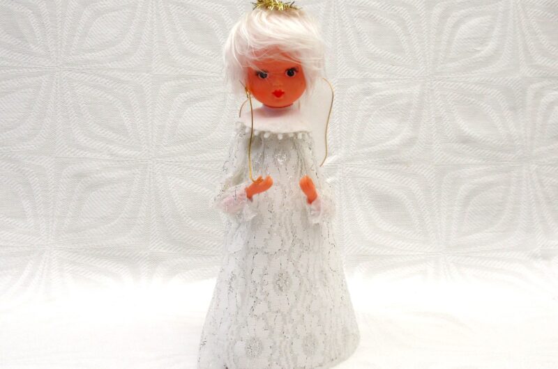 Vintage Christmas Decorations Fairy Tree Topper Angel Japan 60s 70s Image