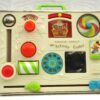 Vintage Fisher Price Toys Activity Center Cot Baby Toy Made in Belgium 1970s Image