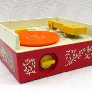 Vintage Fisher Price Toys Music Box Record Player Original 1970s Image