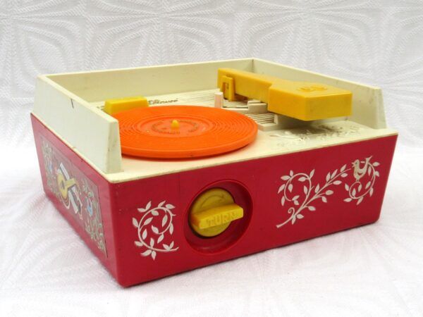 Vintage Fisher Price Toys Music Box Record Player Original 1970s Image