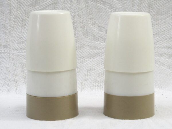 Vintage Tupperware Beige Egg Cups Coddler Lids Bundle 70s 80s Image