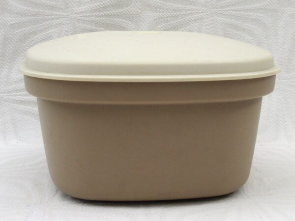 Vintage Tupperware Beige Multi Server Rice Steamer Cooker 70s 80s Image