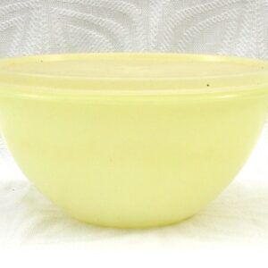 Vintage Tupperware Wonderlier Bowl Pastel Yellow Medium 1960s Image