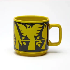 Magpie x Hornsea Mug Birds with Chartreuse Glaze Product Image