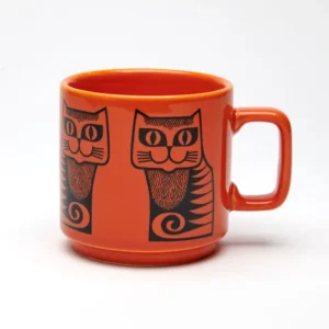 Magpie x Hornsea Mug Cat with Orange Glaze Product Image