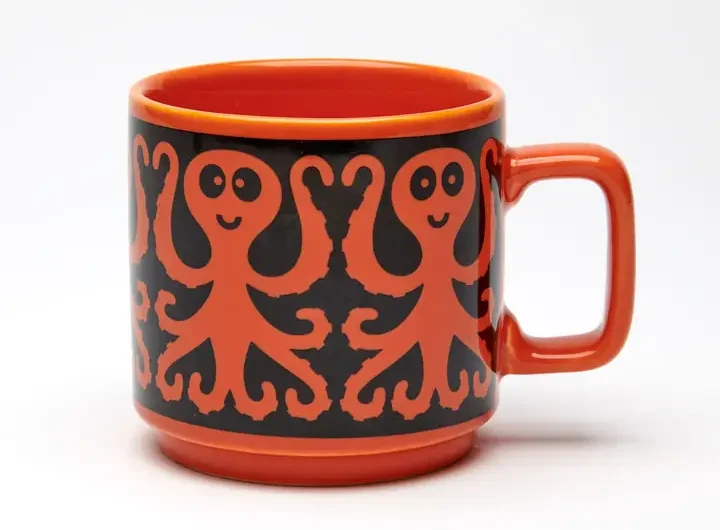 Magpie x Hornsea Mug Octopus with Orange Glaze Product Image
