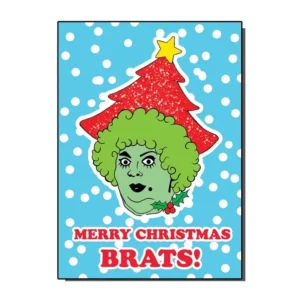 Vintage 80s Christmas Card Grotbags Merry Christmas Brats! from Bite Your Granny Product Image