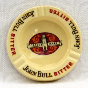 Vintage Pub Ashtray John Bull Bitter Round Melamine Praesidium 70s 80s Image