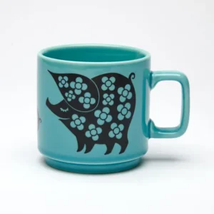 Magpie x Hornsea Mug Piggie Family with Teal Glaze Image