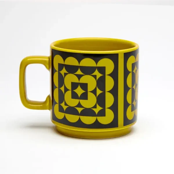 *NEW* Magpie x Hornsea Mug Squarcles with Chartreuse Glaze - Image 2