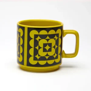 Magpie x Hornsea Mug Squarcles with Chartreuse Glaze Image