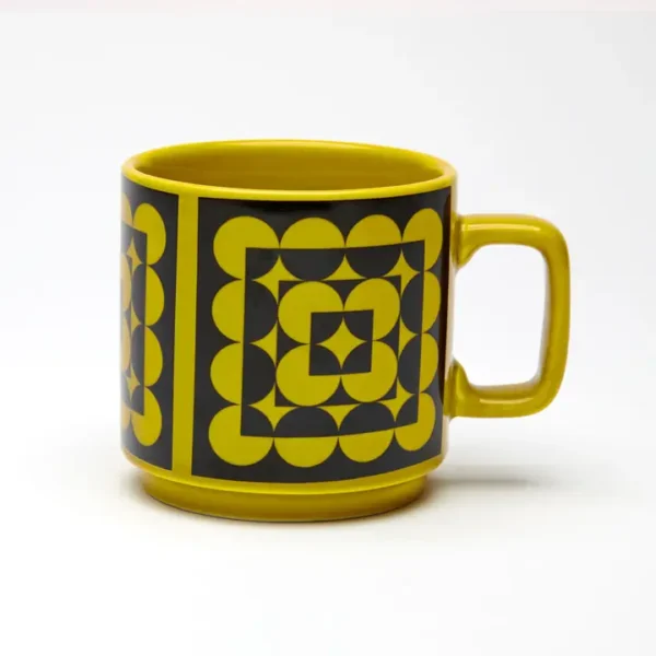 Magpie x Hornsea Mug Squarcles with Chartreuse Glaze Image