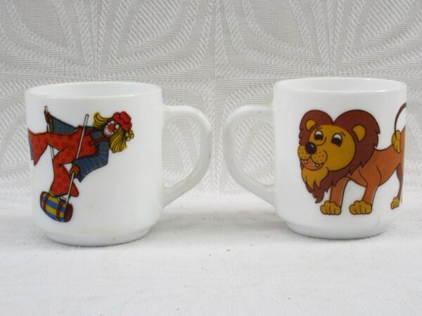 Vintage Arcopal Childrens Mug Milk Glass France 80s - Choose Design - Image 3